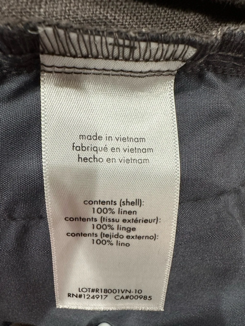Onia men’s 100% Linen Drawstring Pants dark taupe XXL 2XL